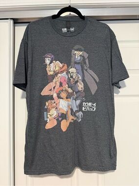 Cowboy Bebop Graphic T-Shirt Gray XL Crunchyroll Bandai Namco